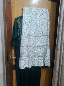 Embroidered Kurta with flared palazzo