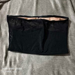 372510. Sheer Mesh Strapless Tube Top