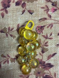 Yellow Grape Charm Keychain