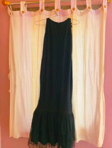 Stunning Embellished Black A-line Gown