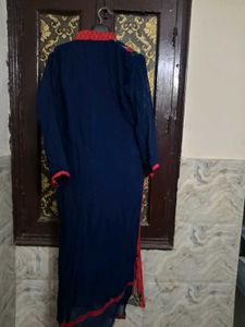 Embroidered Blue Kurta