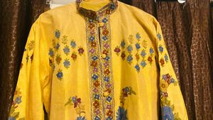 Kashmiri silk coat