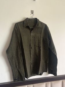 Checkered Button-Down Shirt