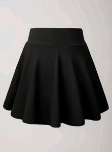 Classic Black Flared Skirt 🎀💖