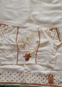 Designer Saree With Blouse, Size 38''