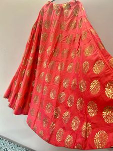 Beautiful Coral Ethnic Skirt