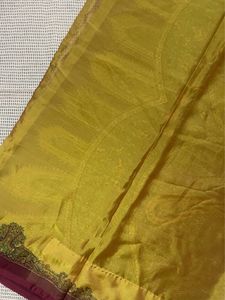 Mustard Printed Saree