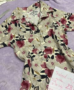 Floral Print Short Sleeve Dress