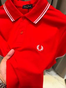 FRED PERRY Men's Red Polo Shirt