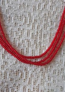 Red/green Beaded Necklace