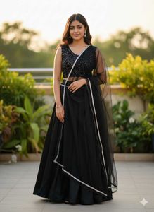 Elegant Black Lehenga Choli