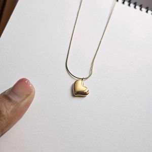 Gold Heart Anti-Tarnish Pendant Necklace