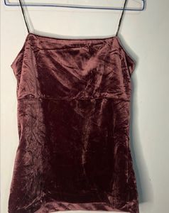 Velvet Camisole Top