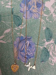 Delicate Heart & EKG Necklaces