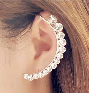 Combo White Diamond Earcuff 1 &amp; WHITE STONE STUDDED RING BRACLET FOR ONE HAND 1