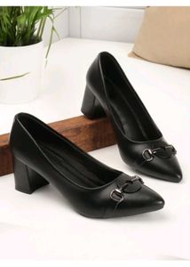 Stylish Black Block Heels