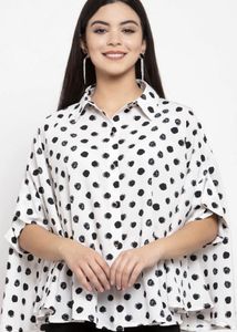 Chic Polka Dot Blouse - Versatile Style