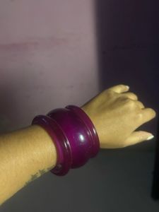 Vibrant Purple Bangle Bracelet