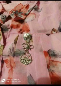 Elegant Pink Floral Saree