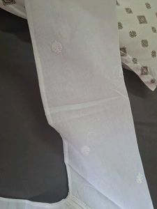 Elegant White Chikankari Kurta