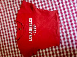 crop top red colour