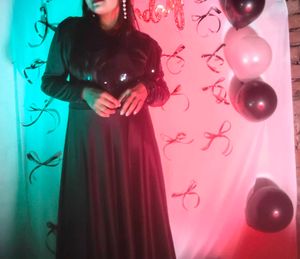 Elegant Black Full Length Gown