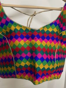 Vibrant Geometric Print Blouse