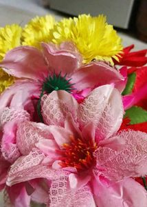 Fruit Basket And Flower Combo