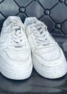 White Nike Air Force 1 Sneakers