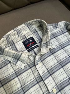 Grey &amp; White Checked Casual Shirt 🤍🩶