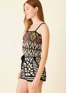 River lsland Aztec Print Playsuit Size S
