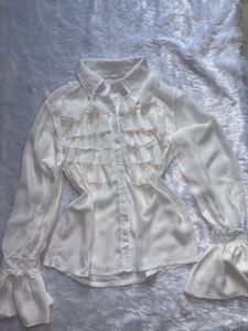 Elegant Ruffled Chiffon Blouse