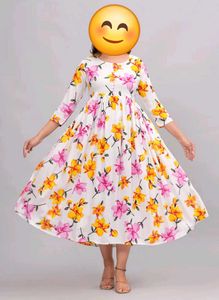 Floral Print Kurta