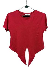 Mango | Knot Front Crop T-Shirt
