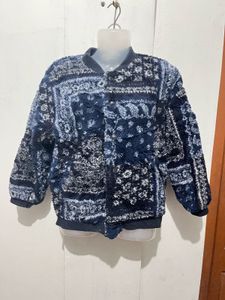 Cozy Printed Bomber Jacket