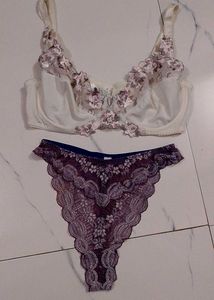 Lace Bra and Panty Set