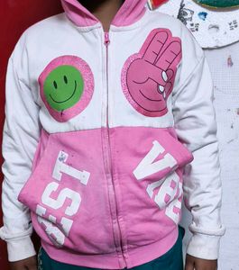 NOW Funky Girls' Graphic Zip-Up Hoodie