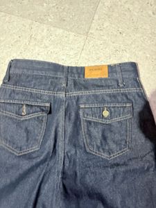 Wide Leg Dark Wash Denim Jeans