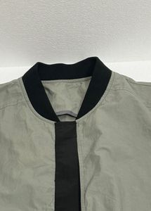 Embroidered Olive Green Jacket oversized