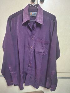 Men's Purple Long Sleeve Shirt