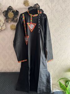 Navratri Stylish Black Embroidered Kurta