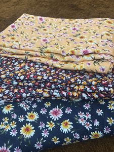 3 pieces in 1 price 300. Floral Print Fabric Set