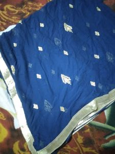 Elegant Navy Blue Dupatta