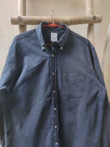 Men's Textured Button-Up Shirt