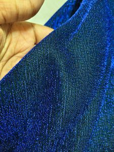 Sparkly Blue V-Neck Dress