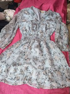 Light Blue Floral Dress