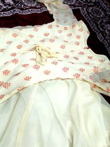 Elegant Ethnic Kurta and Skirt Set