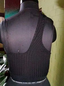 One Shoulder Asymmetrical Ribbed Tank