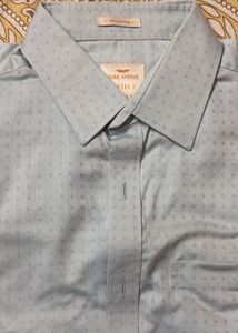 Men's Light Blue Patterned Shirt