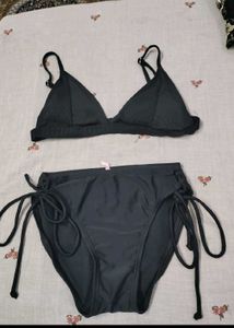 Chic Black Triangle Bikini Set